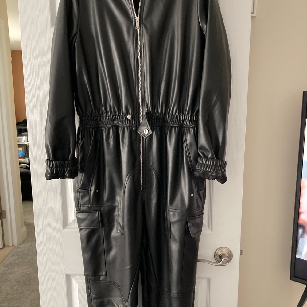 Vegan motorcycle jumpsuit